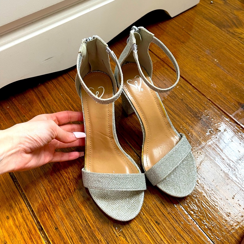 sparkly glitter heels